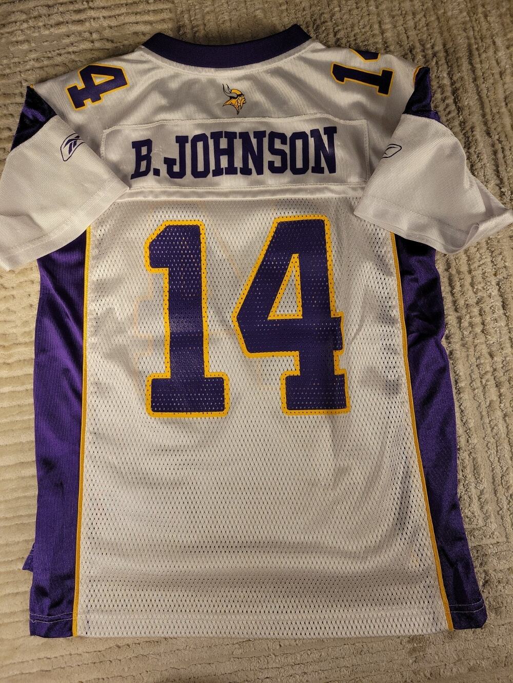 Reebok Brad Johnson Minnesota Vikings Jersey Youth Medium 10-12 Football Boys